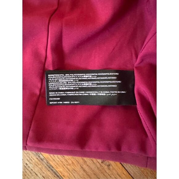 Finders Keepers Lucie Wine Red Midi Dress Size S - Picture 12 of 15